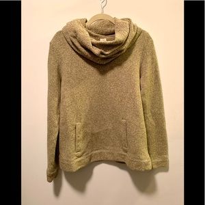 JCrew Green Cowlneck Sweater Medium